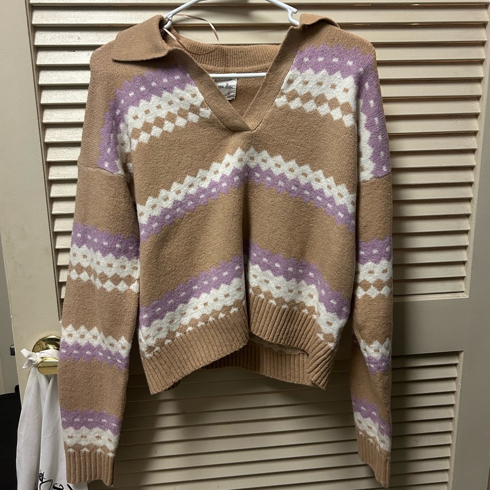 Hippie rose sweater